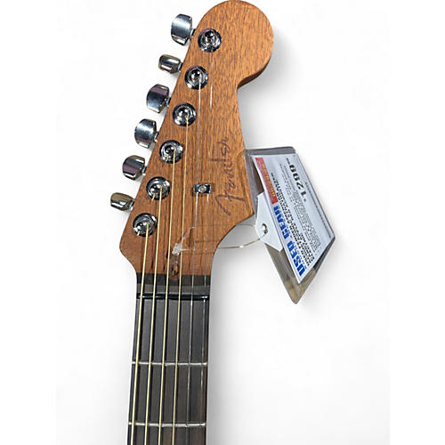 Used Fender American Acoustasonic Stratocaster Candy Apple Red Acoustic Electric Guitar Candy Apple Red