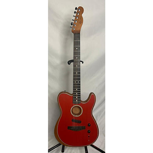 Fender Used Fender American Acoustasonic Stratocaster Dakota Red Acoustic Electric Guitar Dakota Red