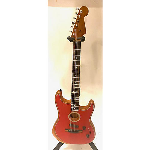 Fender Used Fender American Acoustasonic Stratocaster Dakota Red Acoustic Electric Guitar Dakota Red