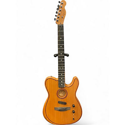 Used Fender American Acoustasonic Stratocaster Mahogany Acoustic Electric Guitar