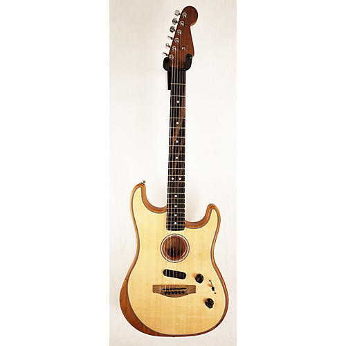 Fender Used Fender American Acoustasonic Stratocaster Natural Acoustic Electric Guitar Natural