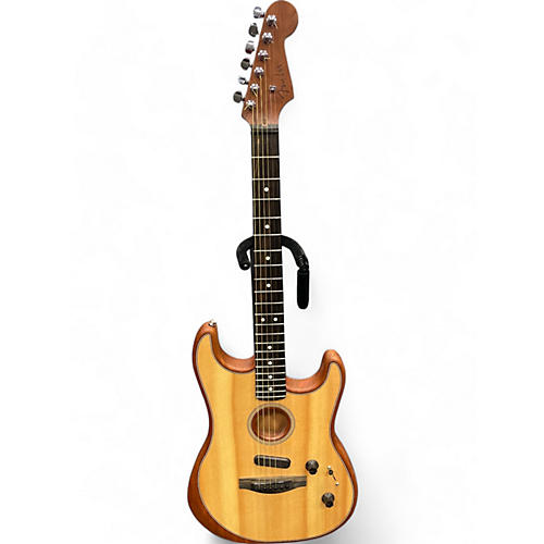 Fender Used Fender American Acoustasonic Stratocaster Natural Acoustic Electric Guitar Natural