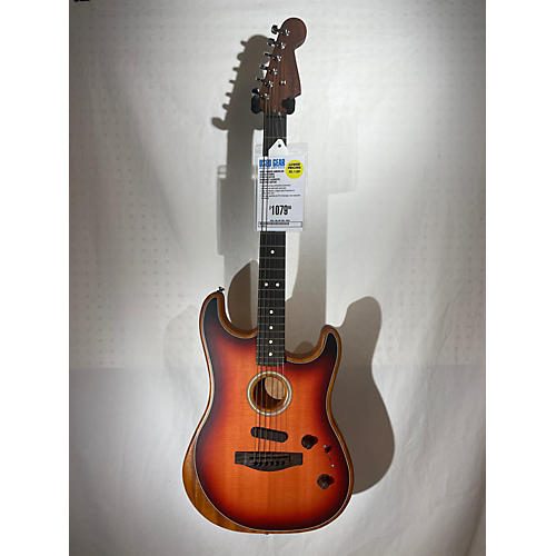 Fender Used Fender American Acoustasonic Stratocaster Sunburst Acoustic Electric Guitar Sunburst