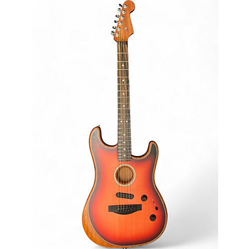 Fender Used Fender American Acoustasonic Stratocaster Sunburst Acoustic Electric Guitar Sunburst