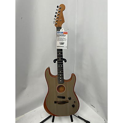 Fender Used Fender American Acoustasonic Stratocaster TRANS SONIC BLUE Acoustic Electric Guitar