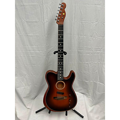 Fender Used Fender American Acoustasonic Telecaster 2 Color Sunburst Acoustic Electric Guitar