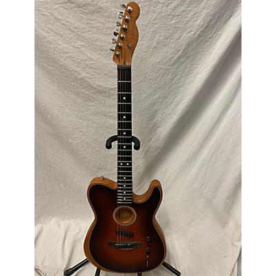 Used Fender American Acoustasonic Telecaster 2 Color Sunburst Acoustic Electric Guitar