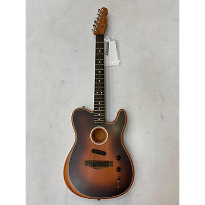 Fender Used Fender American Acoustasonic Telecaster 2 Color Sunburst Acoustic Electric Guitar