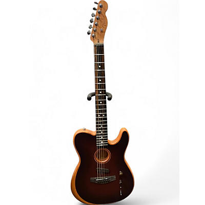 Used Fender American Acoustasonic Telecaster 2 Color Sunburst Acoustic Electric Guitar