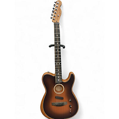 Used Fender American Acoustasonic Telecaster 2 Color Sunburst Acoustic Electric Guitar