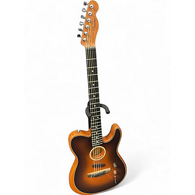 Used Fender American Acoustasonic Telecaster 2 Color Sunburst Acoustic Electric Guitar
