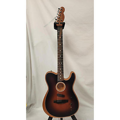 Fender Used Fender American Acoustasonic Telecaster 2 Tone Sunburst Acoustic Electric Guitar