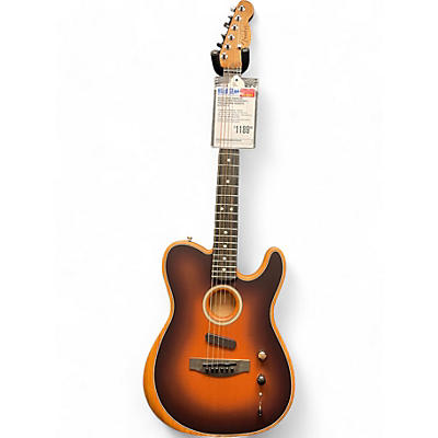 Fender Used Fender American Acoustasonic Telecaster 2 Tone Sunburst Acoustic Electric Guitar