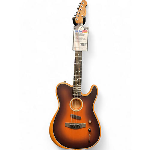 Fender Used Fender American Acoustasonic Telecaster 2 Tone Sunburst Acoustic Electric Guitar 2 Tone Sunburst