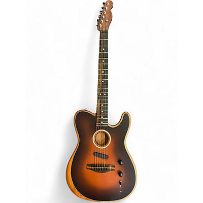 Fender Used Fender American Acoustasonic Telecaster 2 Tone Sunburst Acoustic Electric Guitar