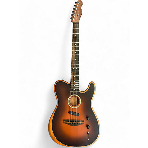 Fender Used Fender American Acoustasonic Telecaster 2 Tone Sunburst Acoustic Electric Guitar 2 Tone Sunburst