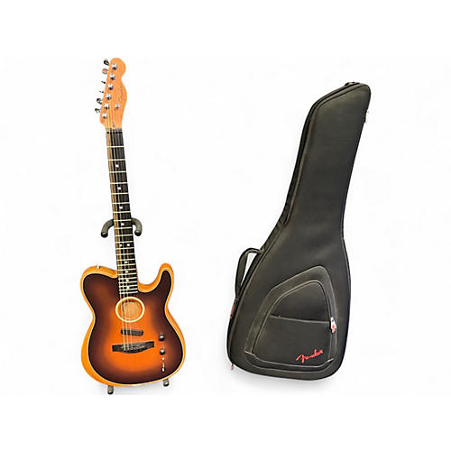 Used Fender American Acoustasonic Telecaster 2 Tone Sunburst Acoustic Electric Guitar 2 Tone Sunburst