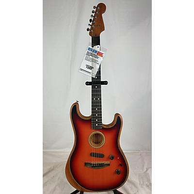 Fender Used Fender American Acoustasonic Telecaster 3 Color Sunburst Acoustic Electric Guitar