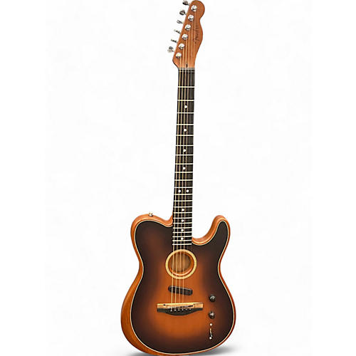 Fender Used Fender American Acoustasonic Telecaster 3 Color Sunburst Acoustic Electric Guitar 3 Color Sunburst