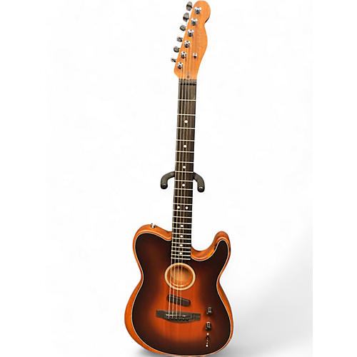 Fender Used Fender American Acoustasonic Telecaster 3 Color Sunburst Acoustic Electric Guitar 3 Color Sunburst