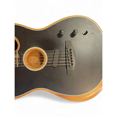 Used Fender American Acoustasonic Telecaster Black Acoustic Electric Guitar