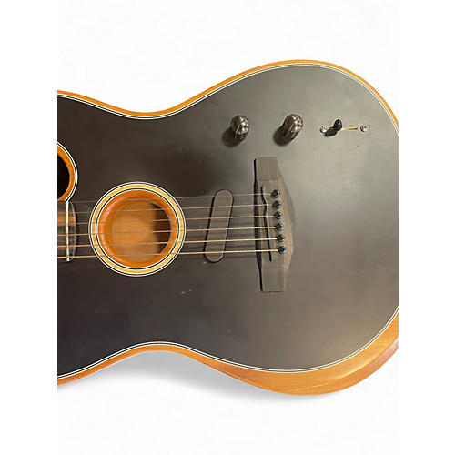 Used Fender American Acoustasonic Telecaster Black Acoustic Electric Guitar Black