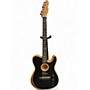 Used Fender American Acoustasonic Telecaster Black Acoustic Electric Guitar Black