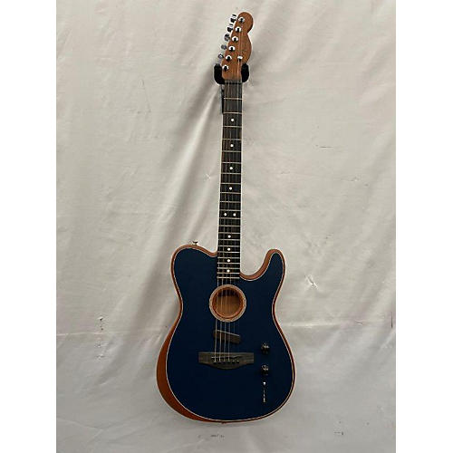 Fender Used Fender American Acoustasonic Telecaster Blue Acoustic Electric Guitar Blue