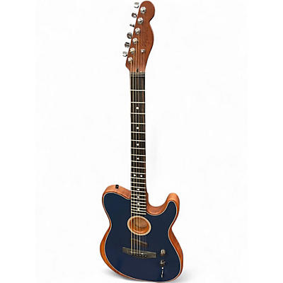 Used Fender American Acoustasonic Telecaster Blue Acoustic Electric Guitar