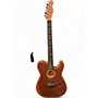 Used Fender American Acoustasonic Telecaster Brown Acoustic Electric Guitar Brown