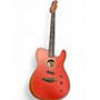 Used Fender American Acoustasonic Telecaster Flat Red Acoustic Electric Guitar Flat Red