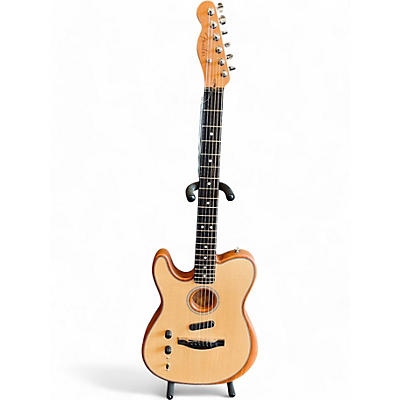 Fender Used Fender American Acoustasonic Telecaster Left Handed NATURAL  Acoustic Electric Guitar