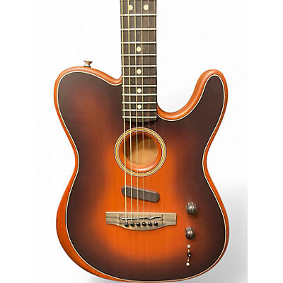 Used Fender American Acoustasonic Telecaster Mahogany Acoustic Electric Guitar