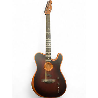 Used Fender American Acoustasonic Telecaster Mahogany Acoustic Electric Guitar