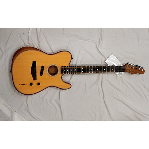 Fender Used Fender American Acoustasonic Telecaster Natural Acoustic Electric Guitar Natural