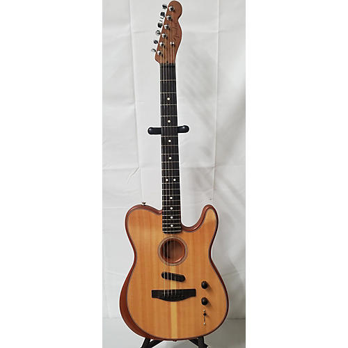 Fender Used Fender American Acoustasonic Telecaster Natural Acoustic Electric Guitar Natural