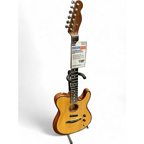 Fender Used Fender American Acoustasonic Telecaster Natural Acoustic Electric Guitar Natural