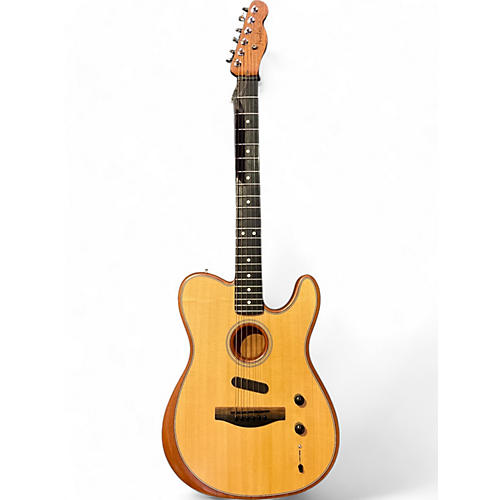 Fender Used Fender American Acoustasonic Telecaster Natural Acoustic Electric Guitar Natural