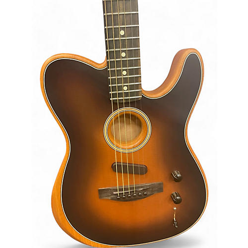 Fender Used Fender American Acoustasonic Telecaster SHADOWBURST Acoustic Electric Guitar SHADOWBURST