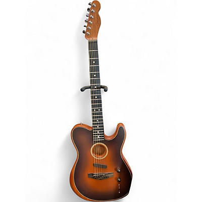 Used Fender American Acoustasonic Telecaster SUNBURST Acoustic Electric Guitar