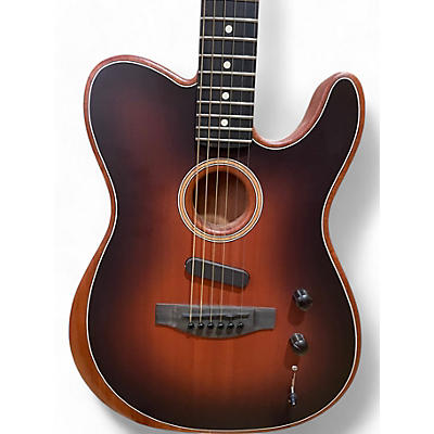 Fender Used Fender American Acoustasonic Telecaster Satin sunburst Acoustic Electric Guitar