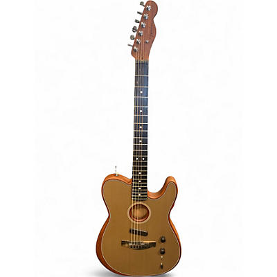 Used Fender American Acoustasonic Telecaster Sonic Gray Acoustic Electric Guitar