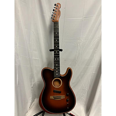 Fender Used Fender American Acoustasonic Telecaster Sunburst Acoustic Electric Guitar