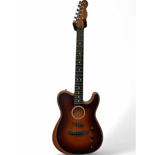 Used Fender American Acoustasonic Telecaster Sunburst Acoustic Electric Guitar Sunburst