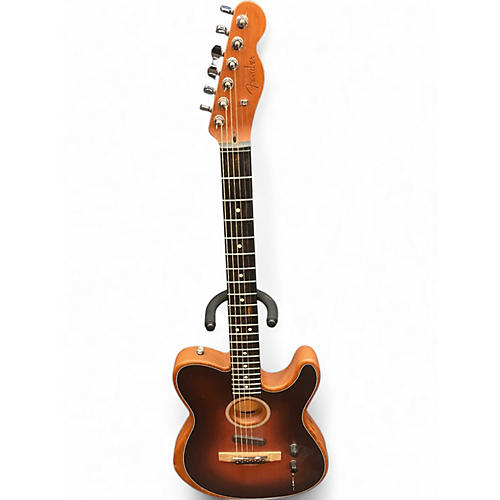 Used Fender American Acoustasonic Telecaster Sunburst Acoustic Electric Guitar Sunburst