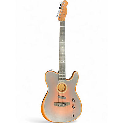 Used Fender American Acoustasonic Telecaster Sunburst Acoustic Electric Guitar