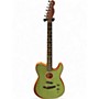 Used Fender American Acoustasonic Telecaster Surf Green Acoustic Electric Guitar Surf Green