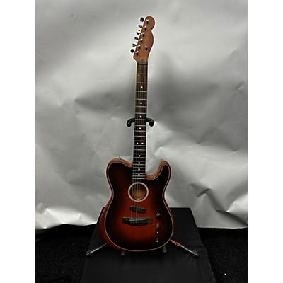 Fender Used Fender American Acoustasonic Telecaster Tobacco Sunburst Acoustic Electric Guitar