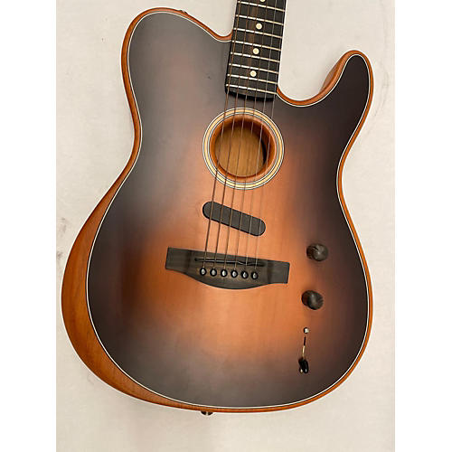 Fender Used Fender American Acoustasonic Telecaster Tobacco Sunburst Acoustic Electric Guitar Tobacco Sunburst