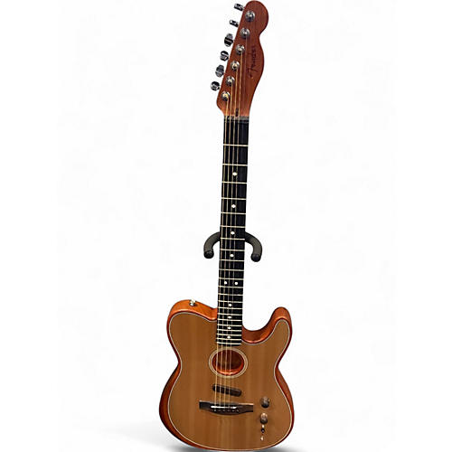 Used Fender American Acoustasonic Telecaster sonic grey Acoustic Electric Guitar sonic grey